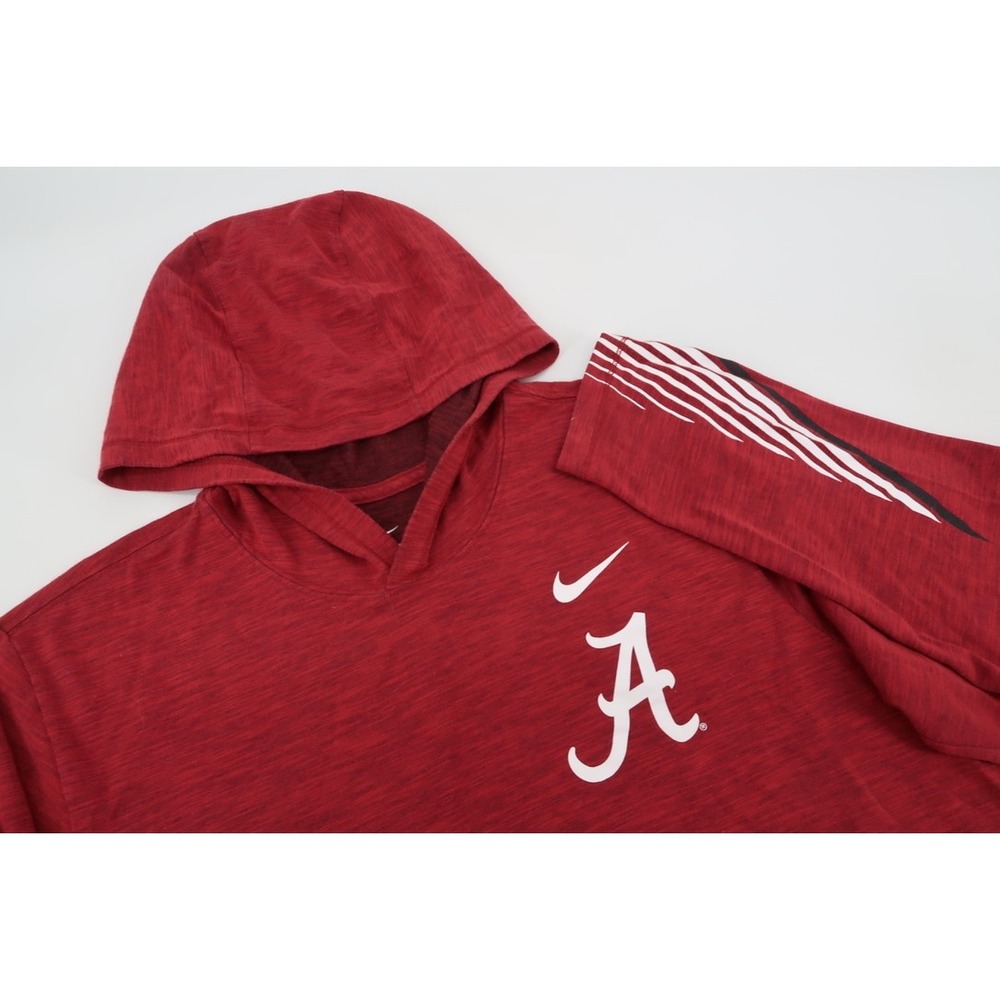 Nike Alabama Crimson Tide Hoodie Mens Large Red Dri-FIT Team Issued Player Worn